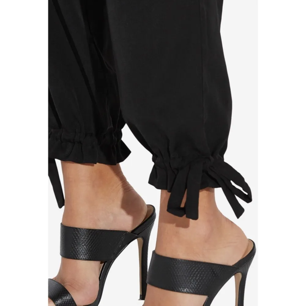 Just Fab Pants Womens Tie Waist Slacks Size S - Image 5