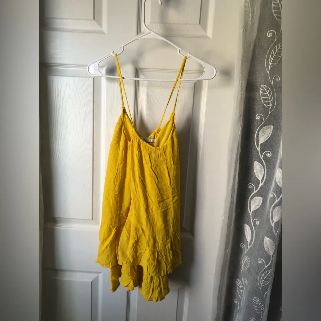 Zara babydoll blouse length to hip ruffle trim cami flowy women sz XS oversized - Image 10