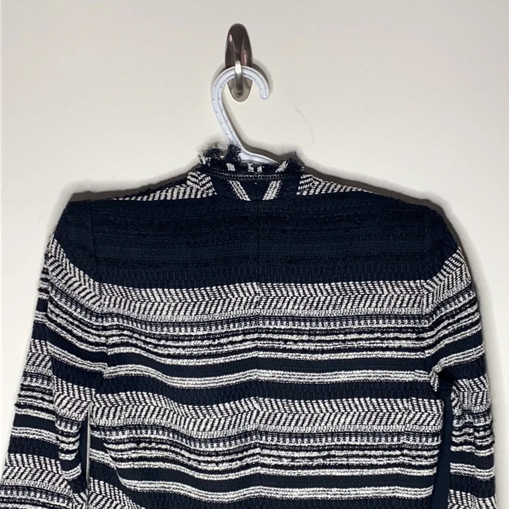 Rebecca Taylor Stripe black and white Tweed jacket size 0 - Image 54