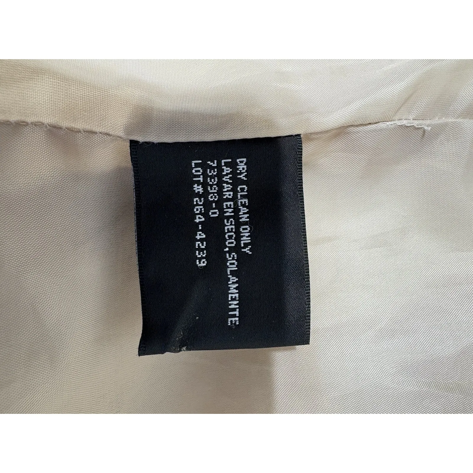 East‎ 5th Women's Wool Blend Coat Size 3Xl Beige Button Front Mid Length Pockets - Image 8