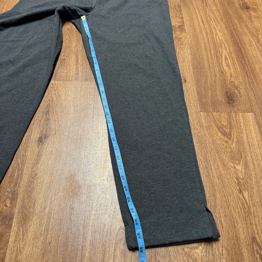 Soft Surroundings Womens Charcoal Gray Pull On Pants Size Large Stretch Cotton - Image 8