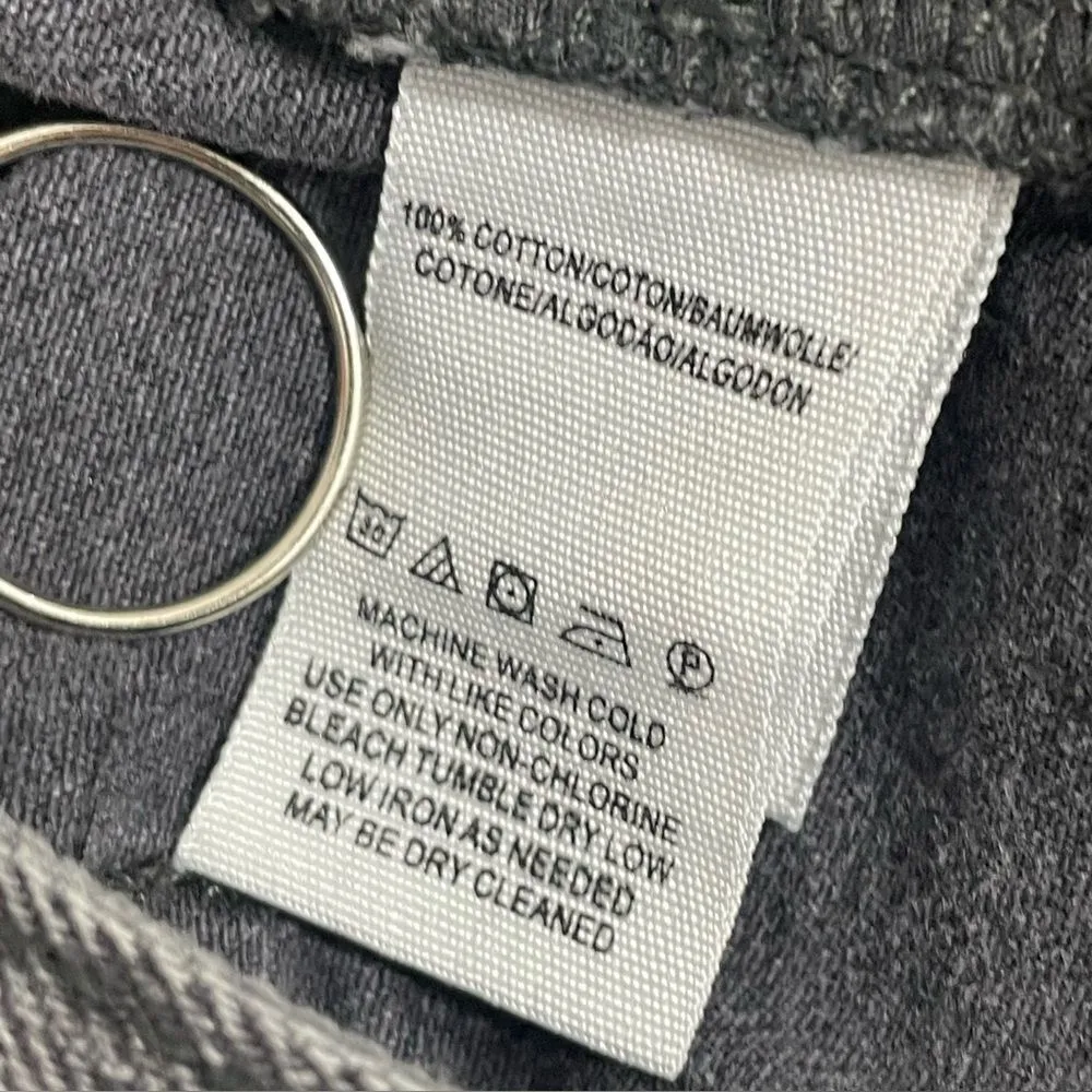 We the Free People Cut Off Jeam Shorts Grommet Waist‎ Size 27 Black Wash Denim - Image 5