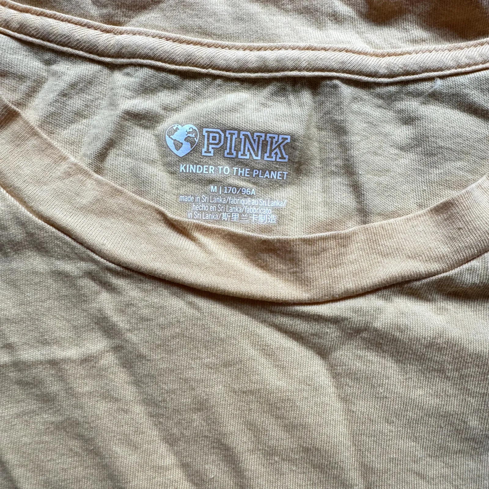 Pink by Victoria's Secret Yellow Comfy Sleep Shirt Women's Size Medium - Image 3