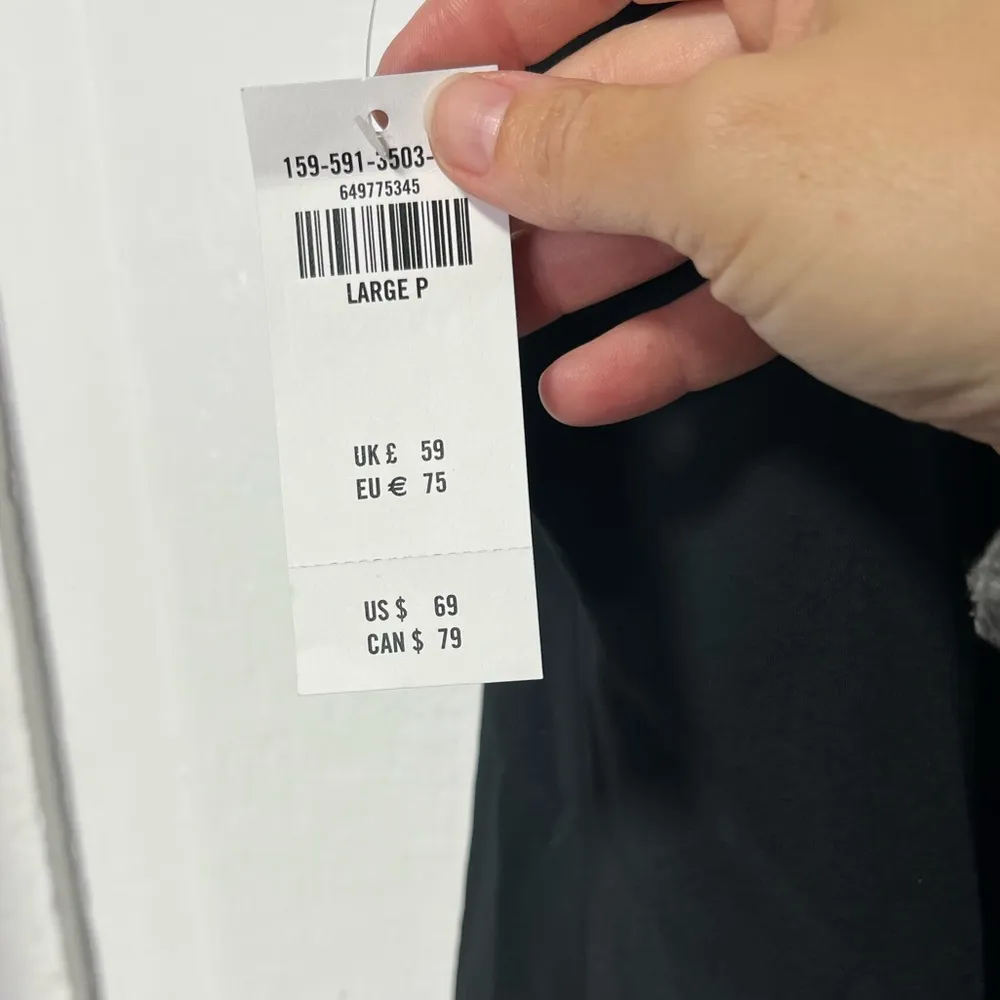 NWT Abercrombie & Fitch Petite Traveler Mini Dress in Black onyx size large - Image 6