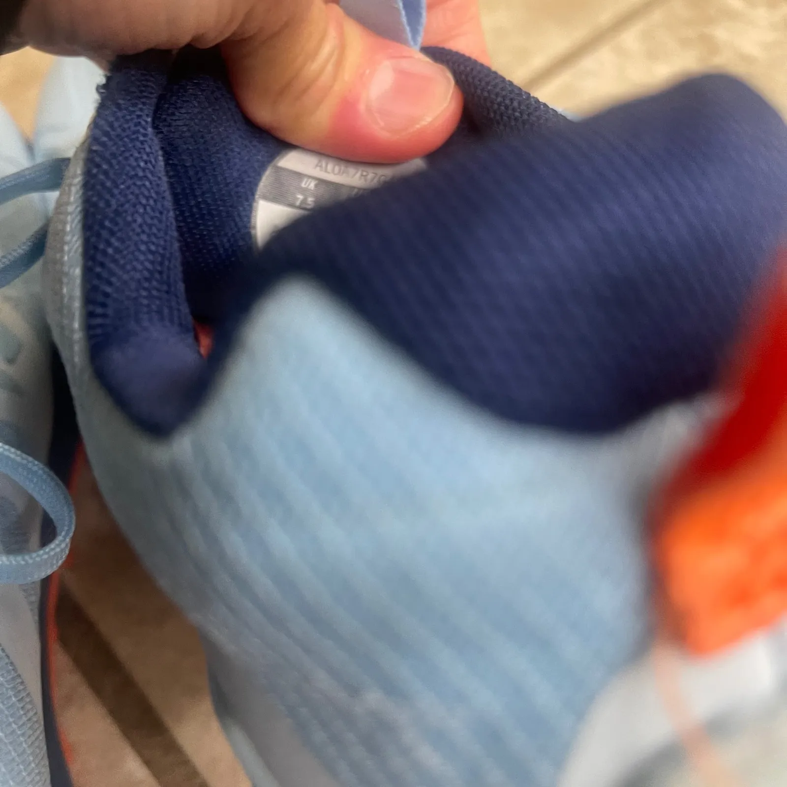 Altra Lone Peak 7 Women's Light Blue Orange Trail Running Shoes Size 9.5Trail - Image 10