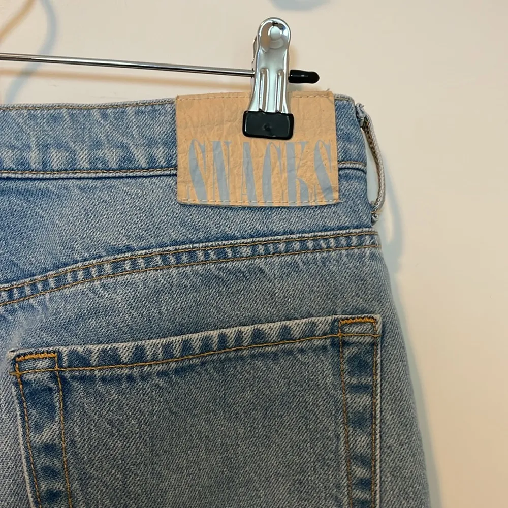 MOTHER Denim SNACKS! The Nutty Ankle Fray Nothing Else Like It Relaxed Jean Blue Size 27 - Image 8