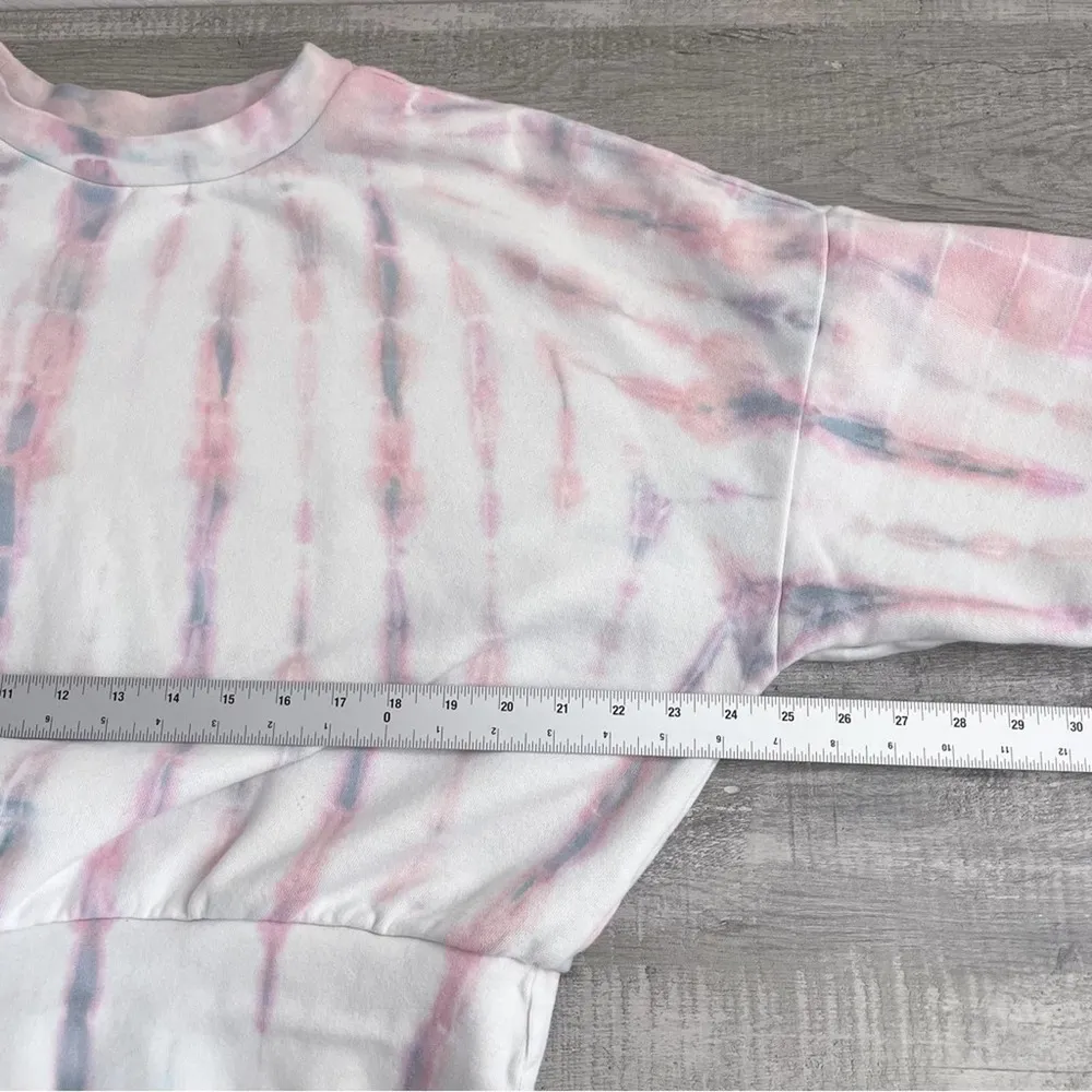 Old Navy Pastel Tie Dye Cropped Sweatshirt Large - Image 11