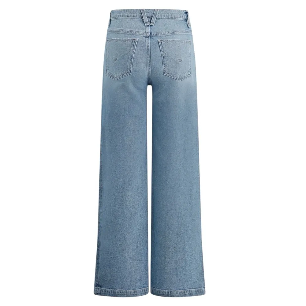 Hudson Jeans James Caribbean Breeze Women’s High Rise Wide Leg Blue Jeans Flare - Image 7