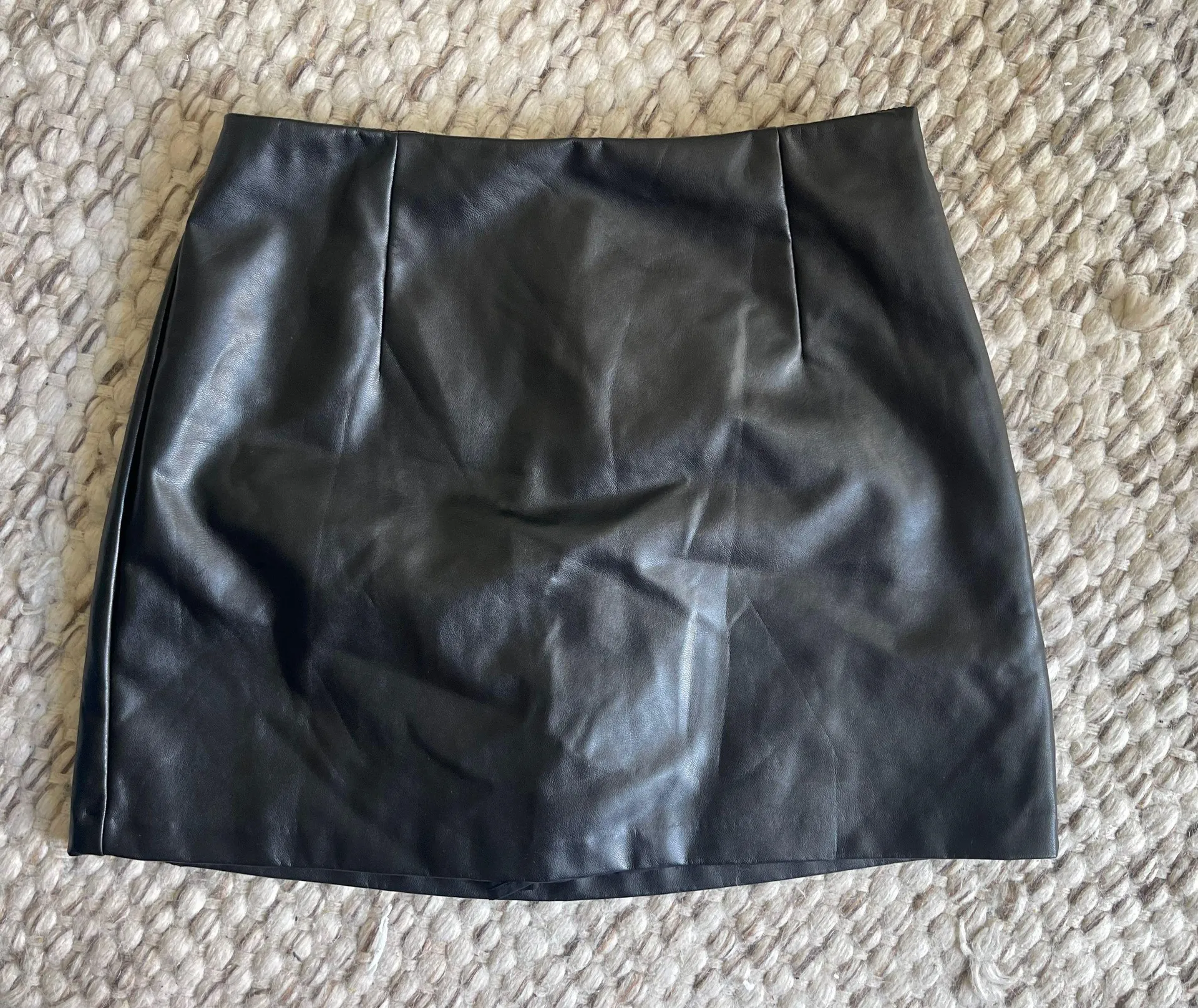 Black Leather Skort - Image 2