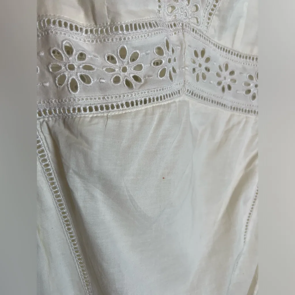 MISA Los Ángeles Cicely Dress in Cream Eyelet - Image 8