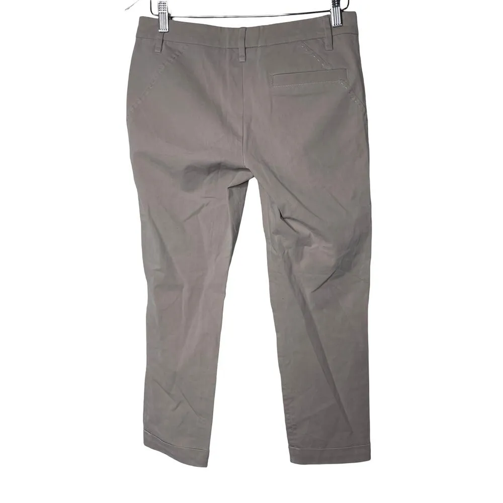 Brunello Cucinelli Pixie Straight Ankle Pants Gray 4 - Image 2