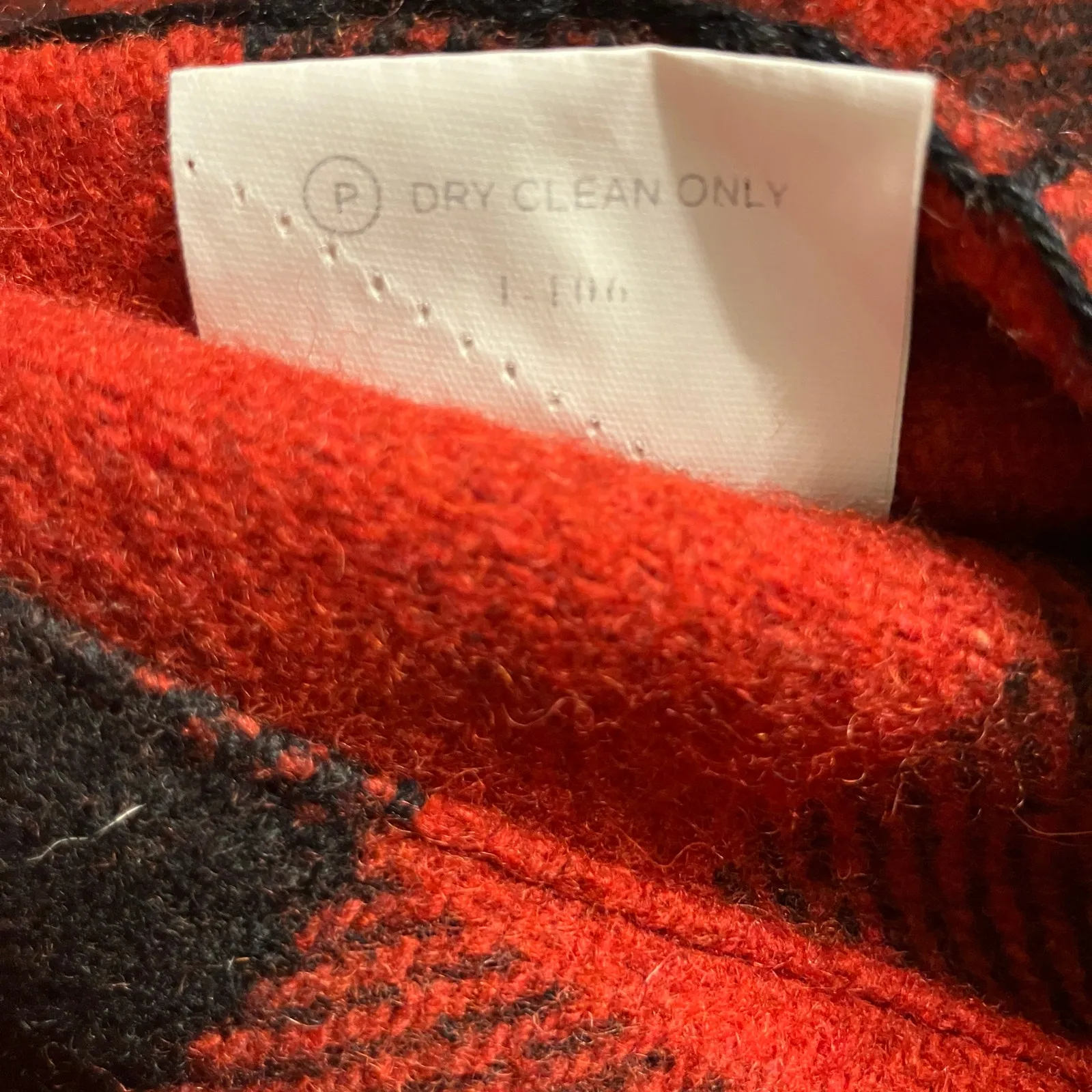 Authentic Joujou Vest Sz M Red Wool Plaid Shearling Zip Up Lined Grandpacore - Image 10