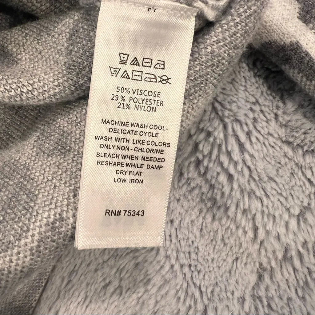 Tahari Snow Leopard High Neck Sweater - Image 3