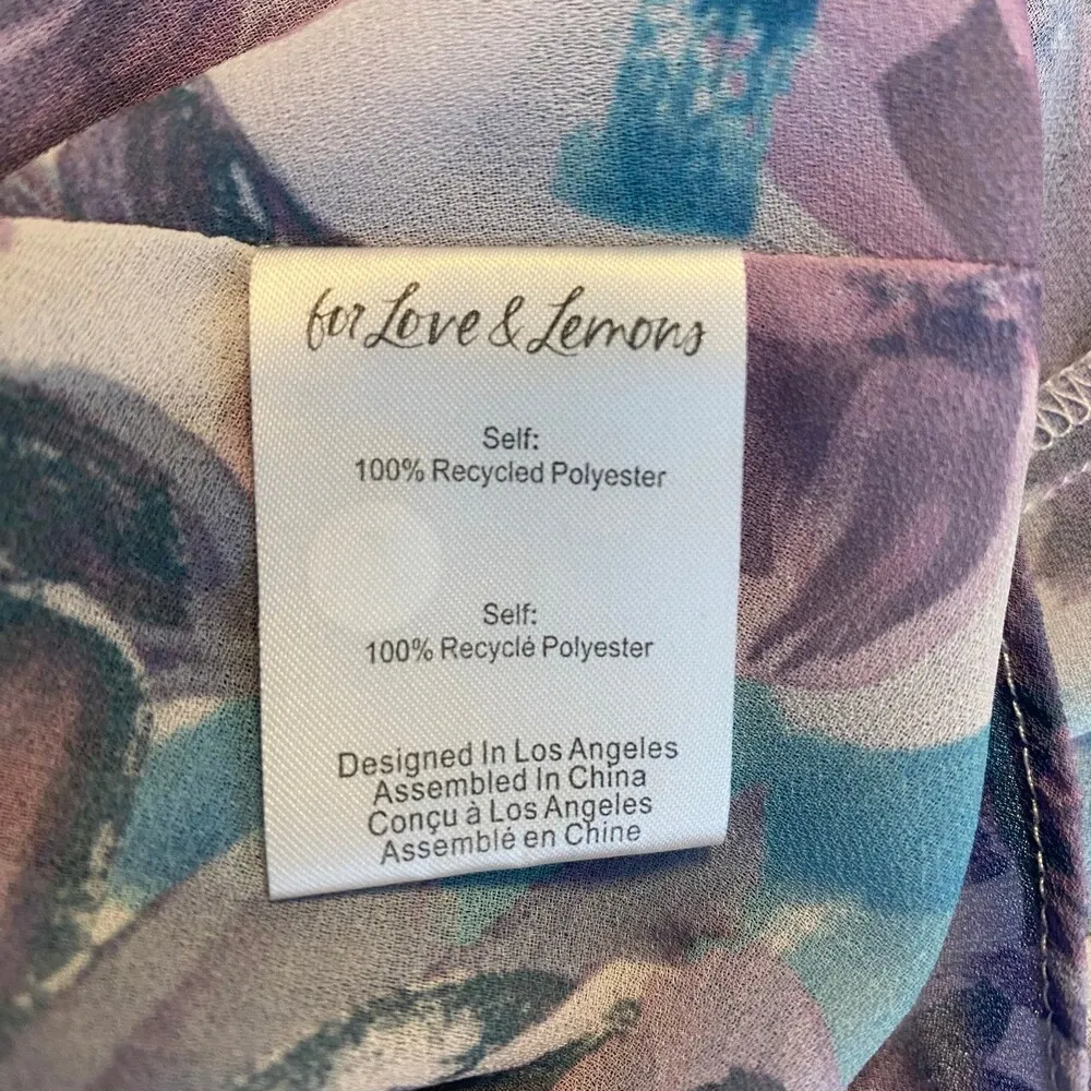 For Love and Lemons Shelly Lilac Purple Blue Mini dress Size Small. - Image 8