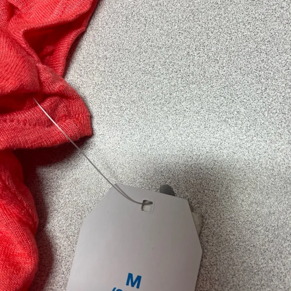 NWT Time and Tru Women's Flutter Sleeve Top size medium coral fire short sleeve - Image 8