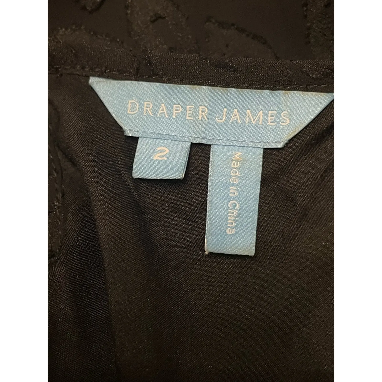 Draper James Sheer Blouse Tone-On-Tone Leopard Print Long Sleeve Black Women's 2 - Image 7