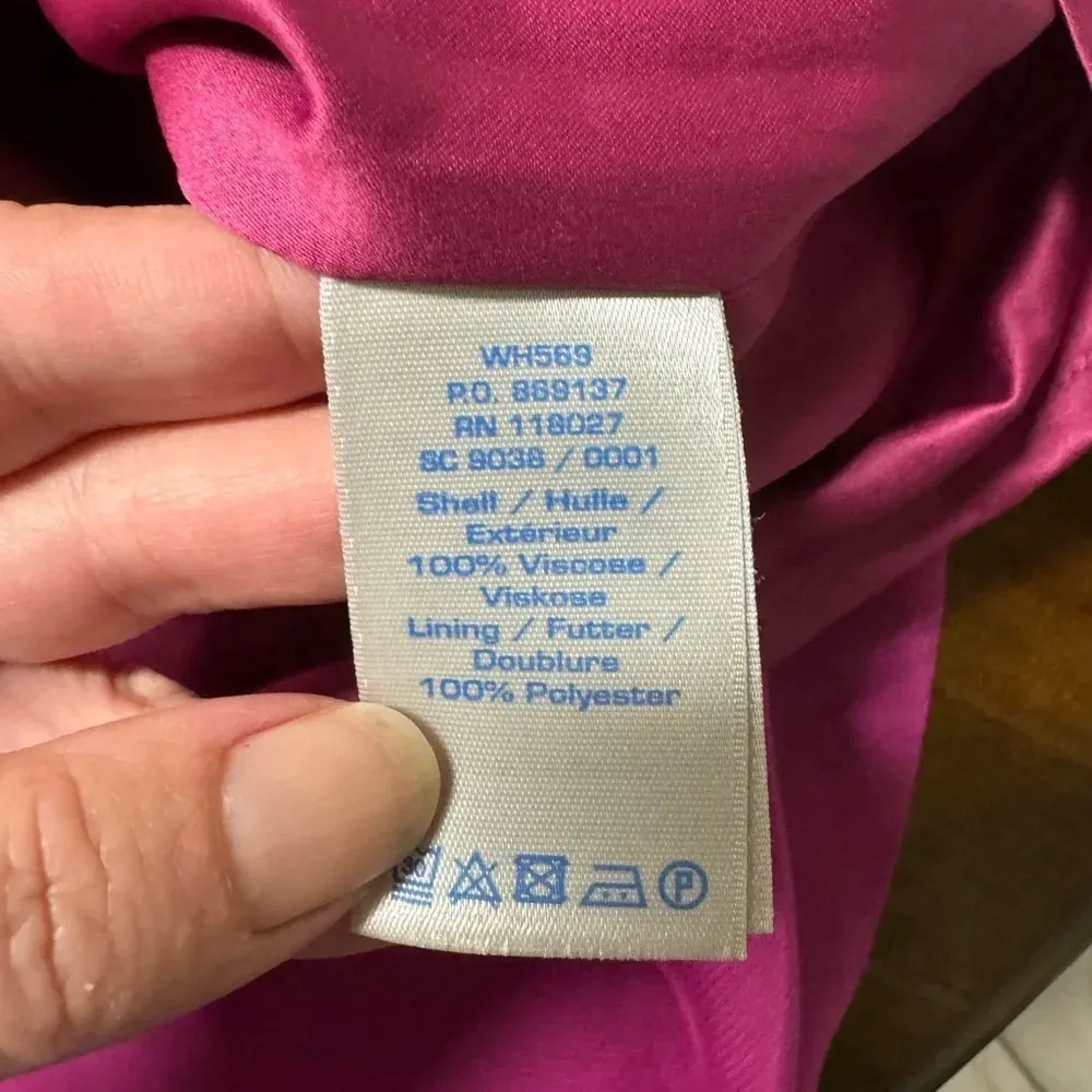 Boden Colorblock Shift Dress 3/4 Sleeve Viscose Office Preppy Career Size 10R Pink - Image 7