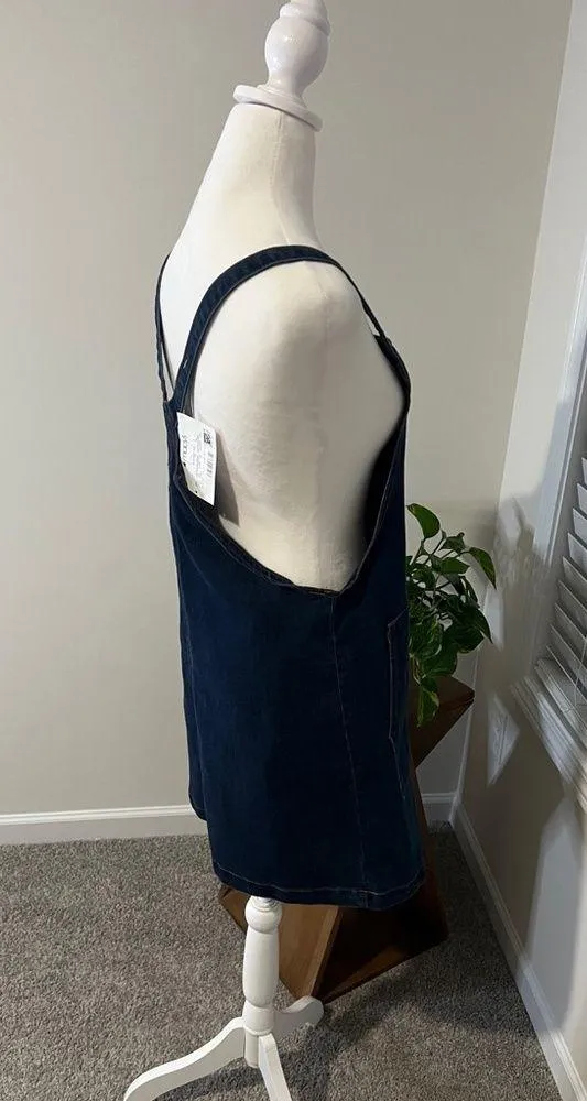Denim jumper mini dress. New with Tags. - Image 6