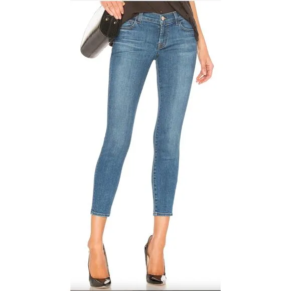 J‎ Brand Mid Rise Crop Skinny Jean in Lovesick Size 31 - Image 2