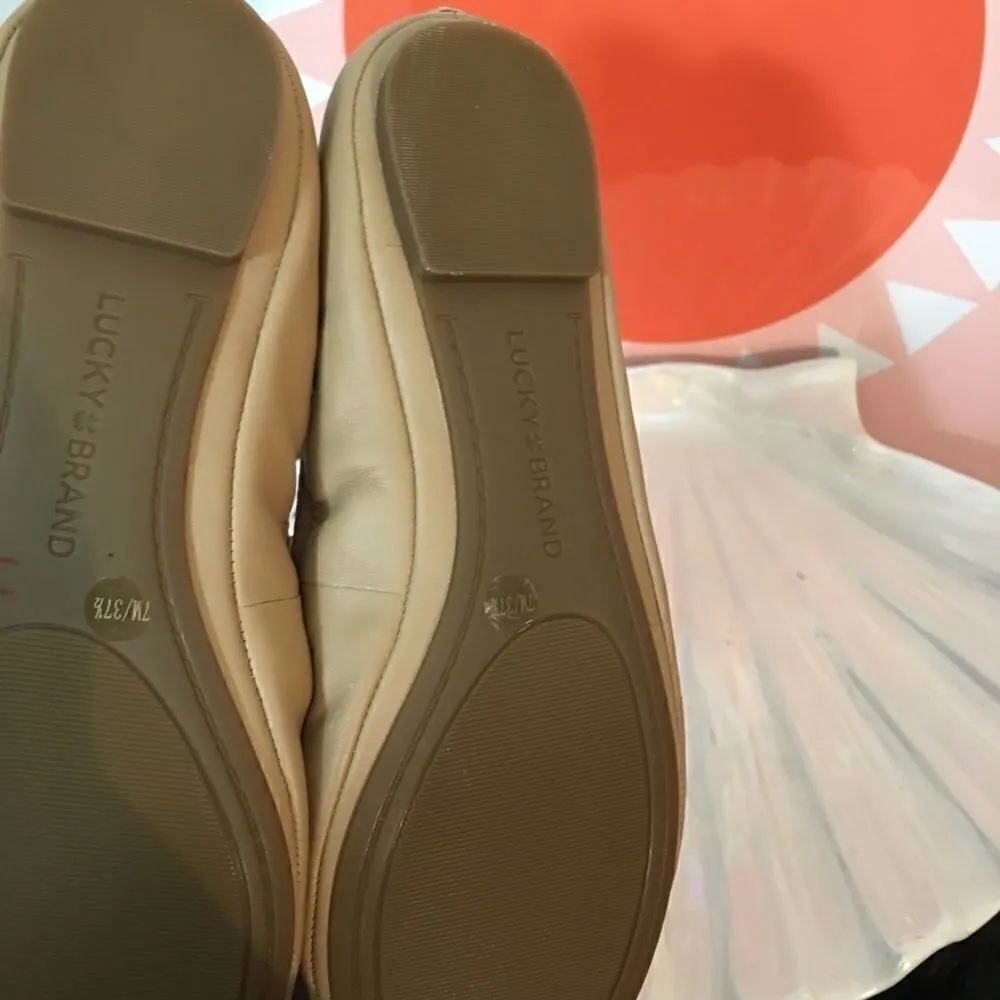 New! Lucky Brand Leather Soft Flats - Image 3