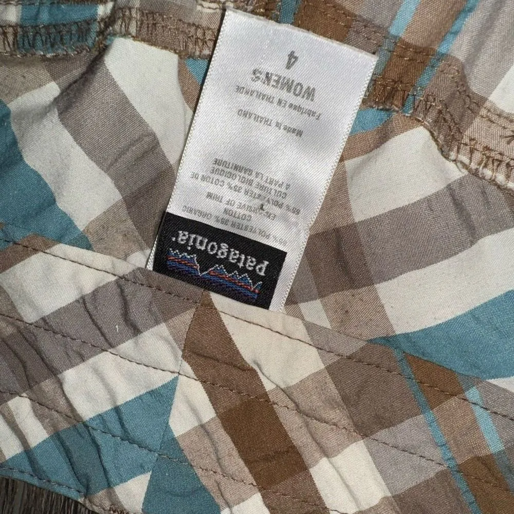 Patagonia Seersucker Plaid Pants Capris - Image 4