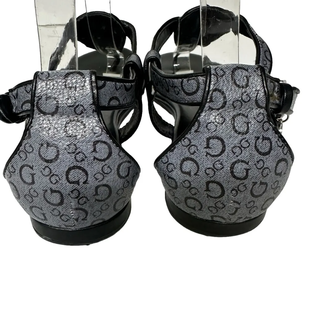 Guess T Strap Buckle Flat Sandals Womens Size 8.5 M - Image 3