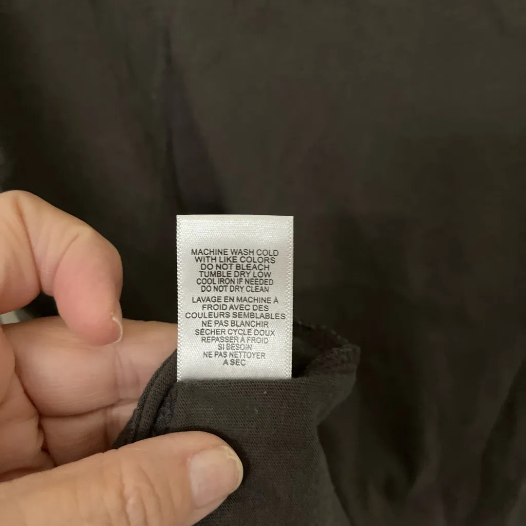 Billabong Charcoal Peace & Love Tour Long Sleeve Tee Size L - Image 6