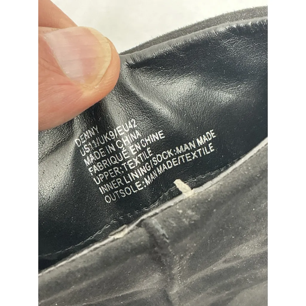 Womans Shoe Dazzle Denny Ankle Boots 11 Black Back Zip Block Heel Almond Toe - Image 7