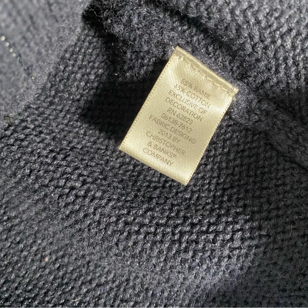 VINTAGE CHRISTOPHER & BANKS Embroidered Snowmen & Snowflakes Cardigan - Image 7