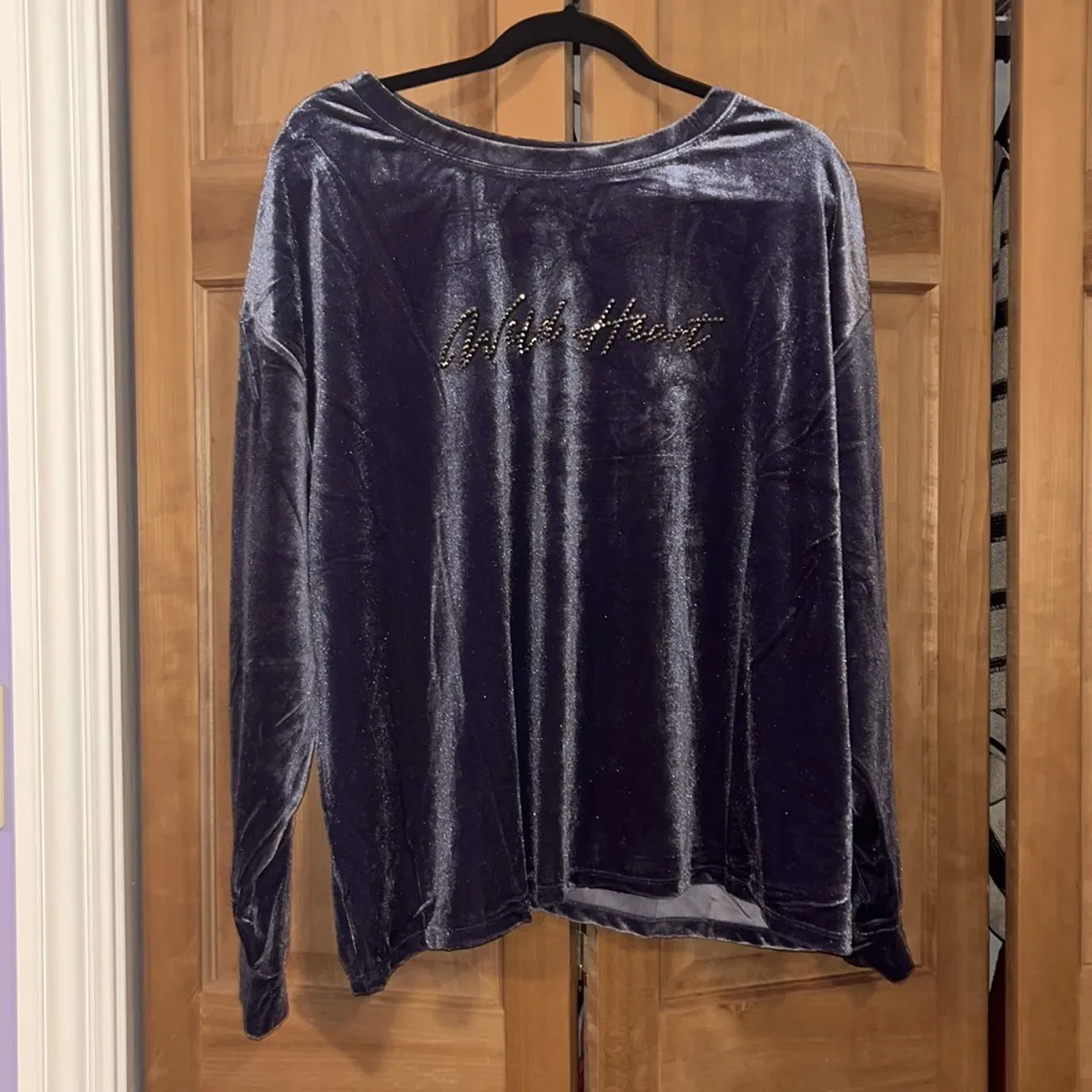 NWT‎ Forever 21 Velvet Crewneck - Image 2