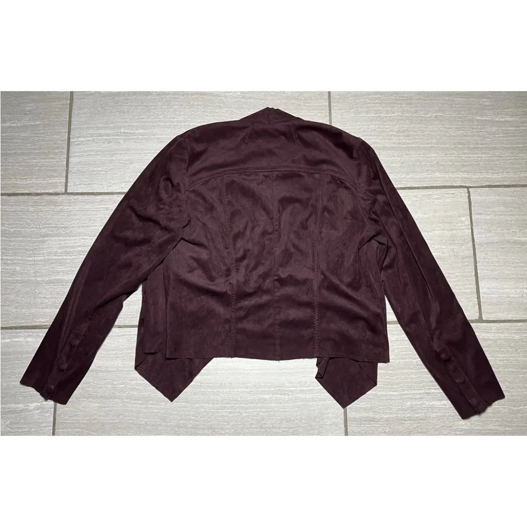 Kut from the Kloth Women’s Faux Suede Open Front Jacket with Pockets Size XL - Image 3