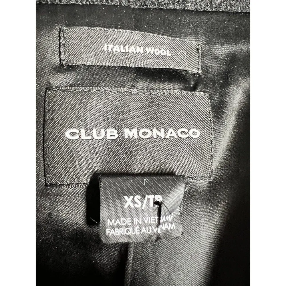 Club Monaco Wayland Coat Black Women’s Size XS - Image 8