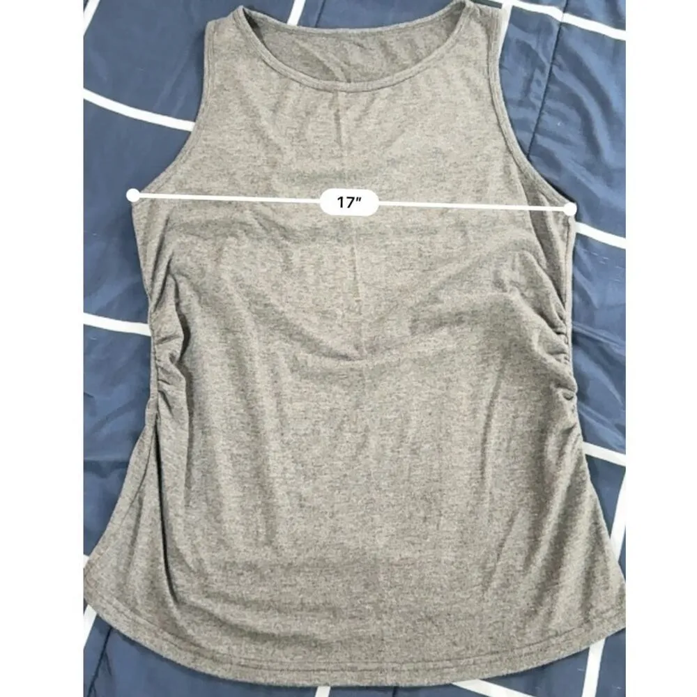 SHEIN Gray Maternity Tank Top Size M - Image 3
