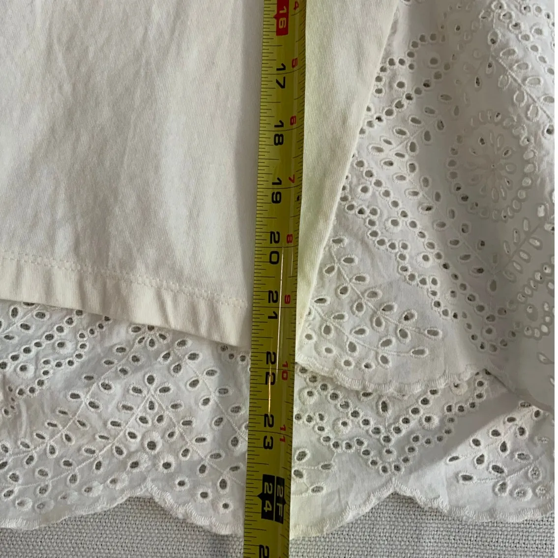 Sea New York Vienne Eyelet Flutter Sleeve Top‎ NWT size small White - Image 9