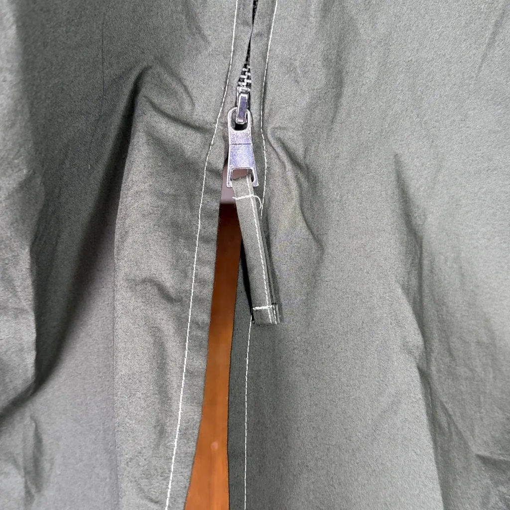 J. Crew Zip-up Shirt Dress in cotton poplin W2091 Sz 8 - Image 6