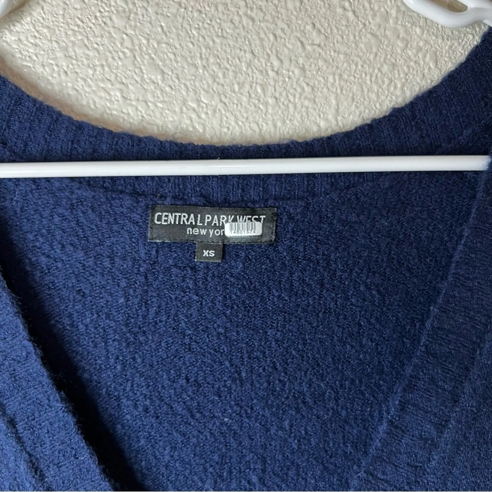 Central Park West Navy Blue Holmes Knit Jumpsuit XS - Image 11