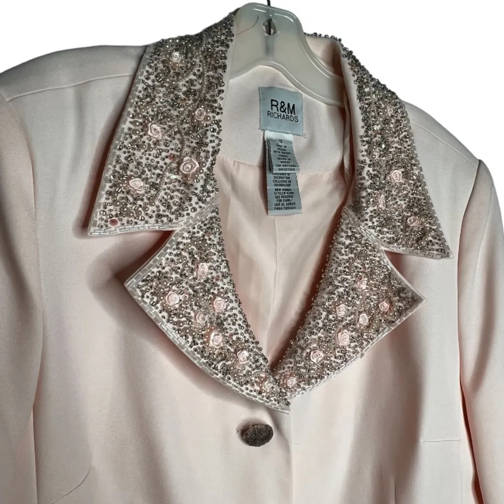 Vintage R&M Richards Beaded Suit Jacket - Image 5