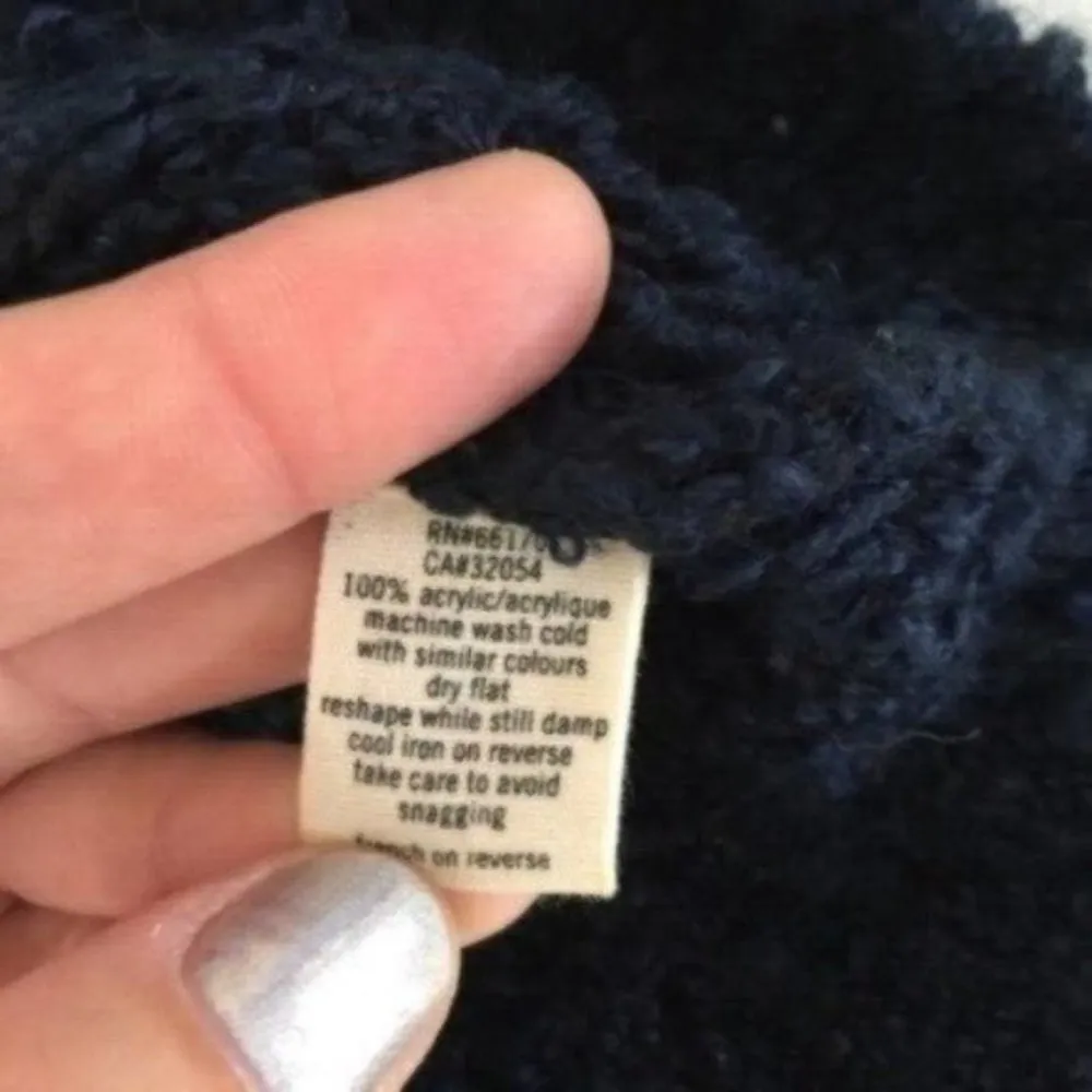 Pins and Needles Sweater Small Blue Cowl Neck Pullover Cozy - Image 6