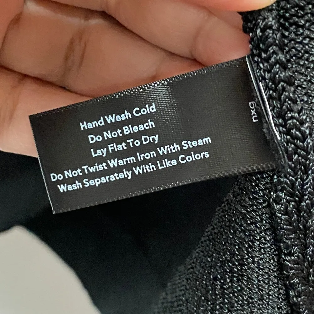 Boston Proper Tank Top Ribbed Liquid Knit Sleeveless Black Academia Adult Mature - Image 5