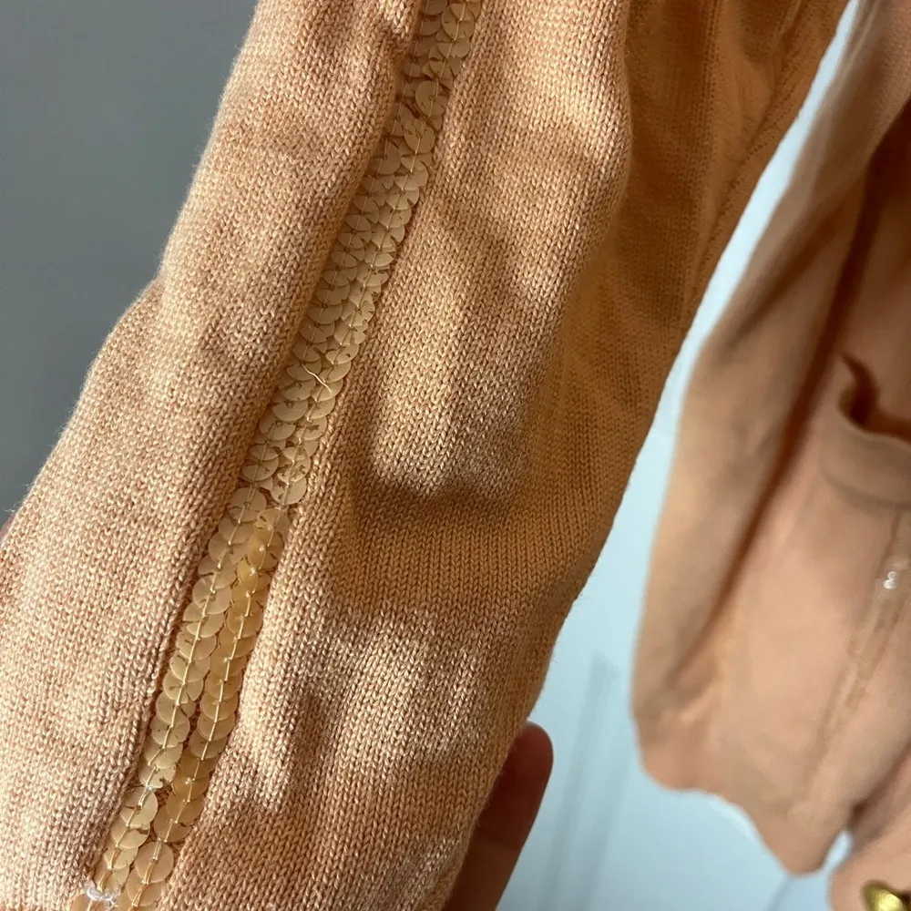 Escada Wool & Silk Blend Vintage Sequin Cardigan Size 36 - Image 10