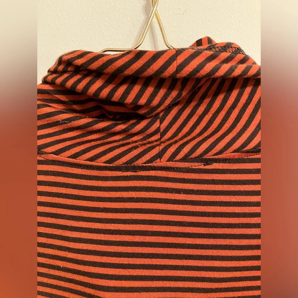 Boutique Knit Oversized‎ Cowl Neck Tunic Top Womens Size Medium Orange - Image 10