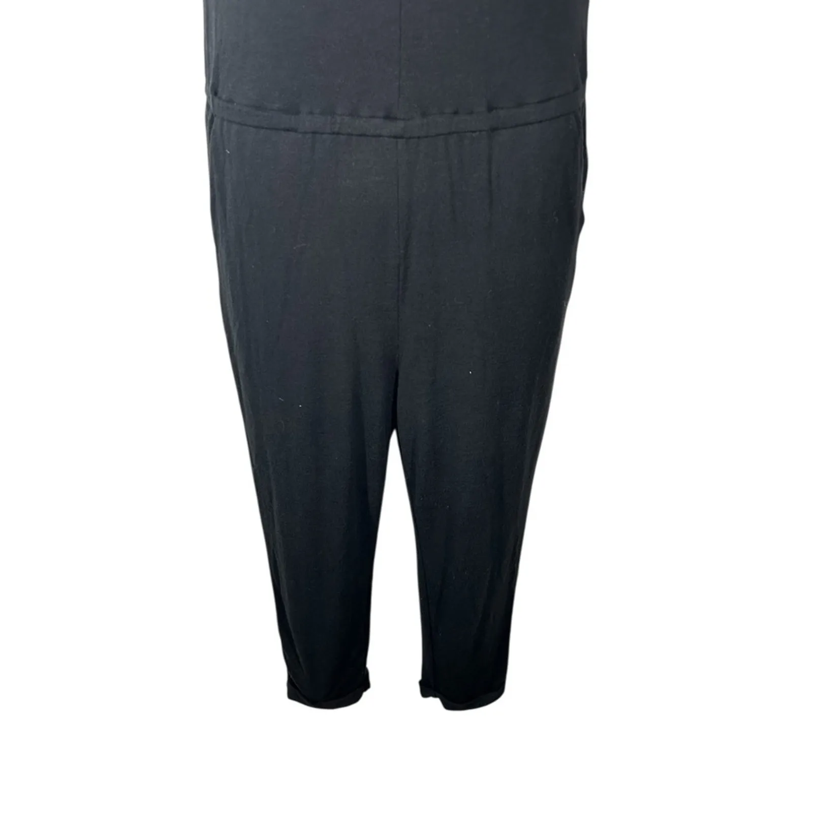 Anthropologie Daily Ritual Black Jumpsuit XS Self - Image 5