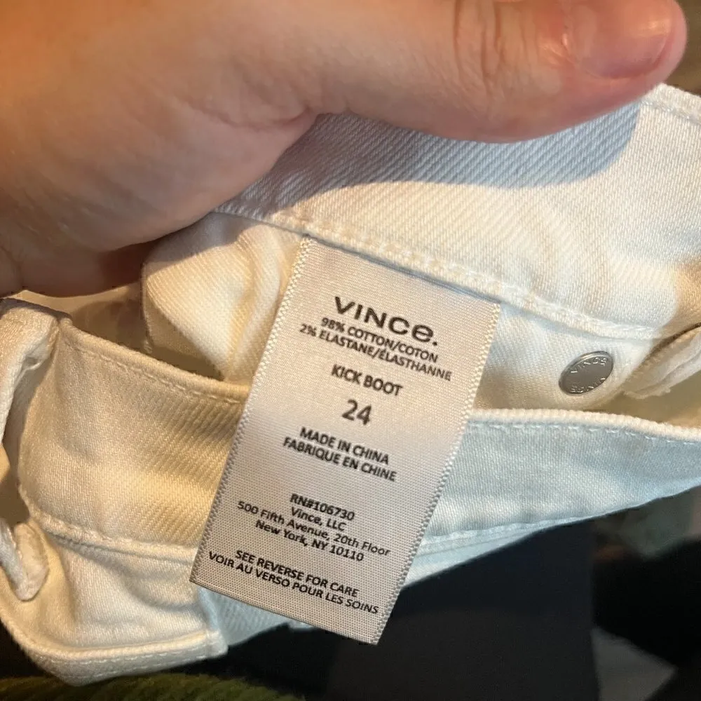Vince white Kick Boot jeans - Image 5