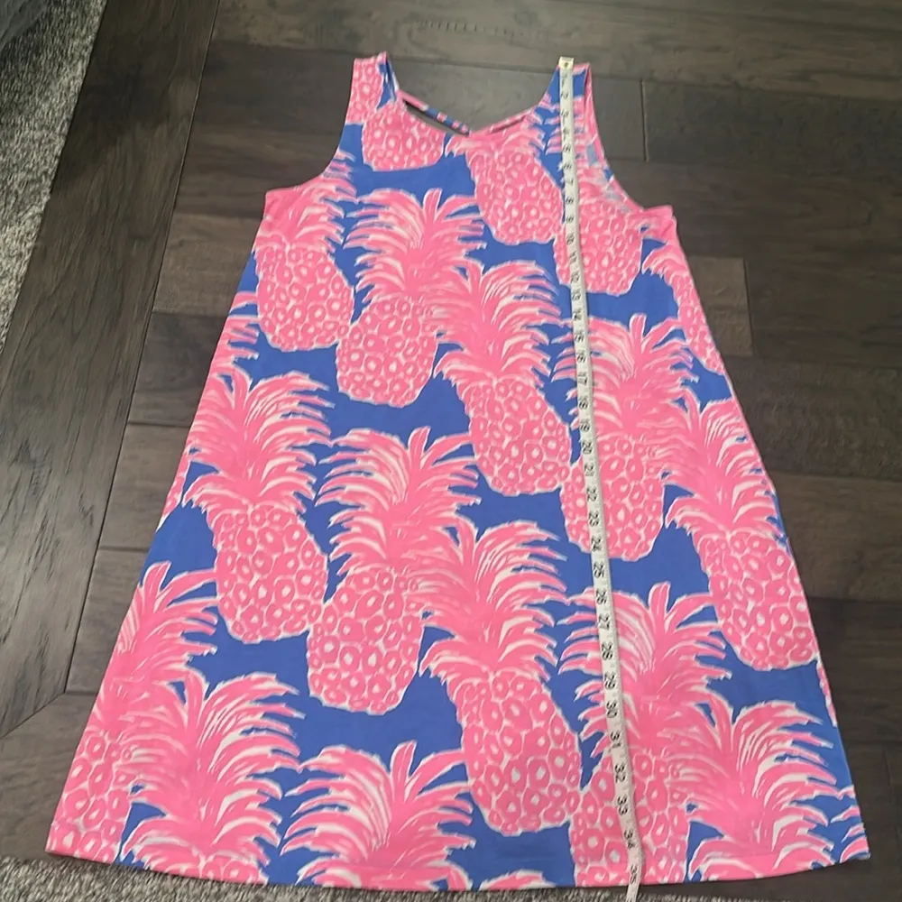 Lilly Pulitzer Kristen Swing Dress in Blue Haven Little Flamenco Pineapple Sz M - Image 7