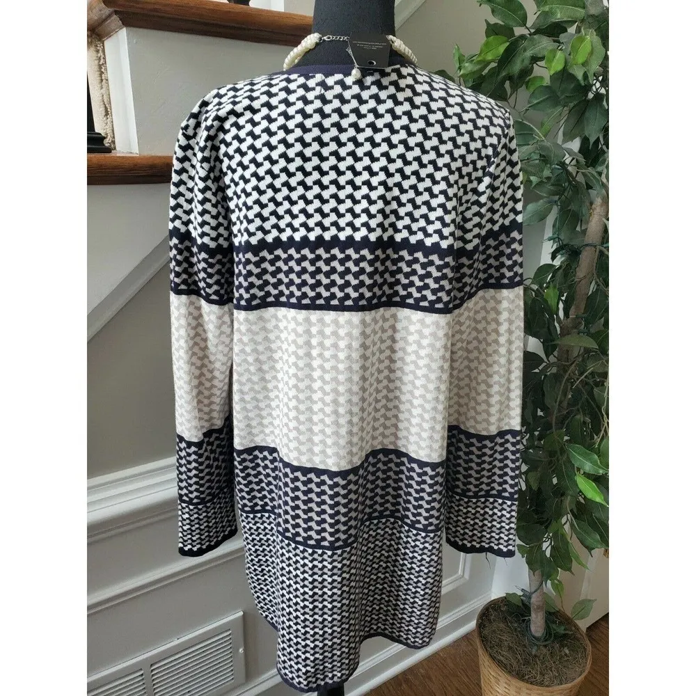 Charter Club 100% Cotton Collarless Blazer - Image 6