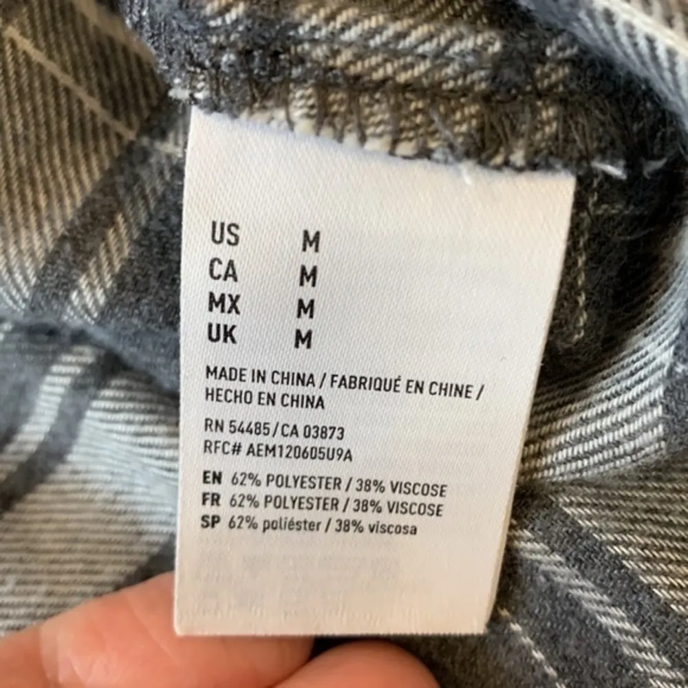 American Eagle Ahh-mazingly Soft plaid brushed flannel popover top M - Image 9