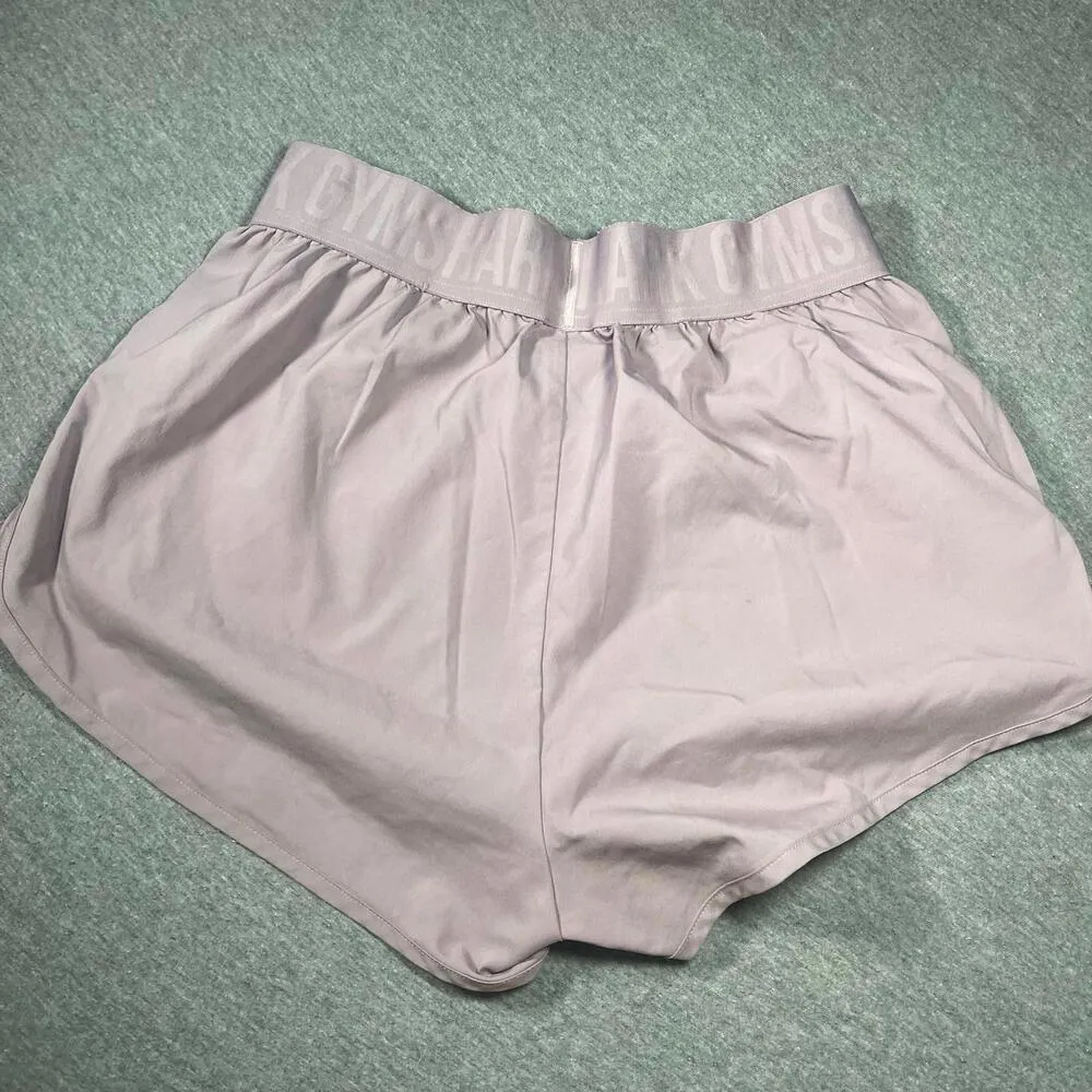 Gymshark Women's nonslip Light Purple Sports Workout Shorts - Image 3