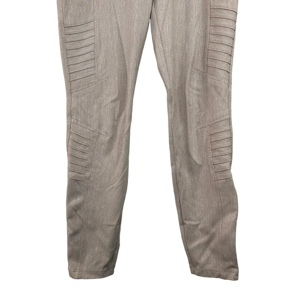 Athleta Delancey Textured Moto Tight Leggings Size Medium - Image 9