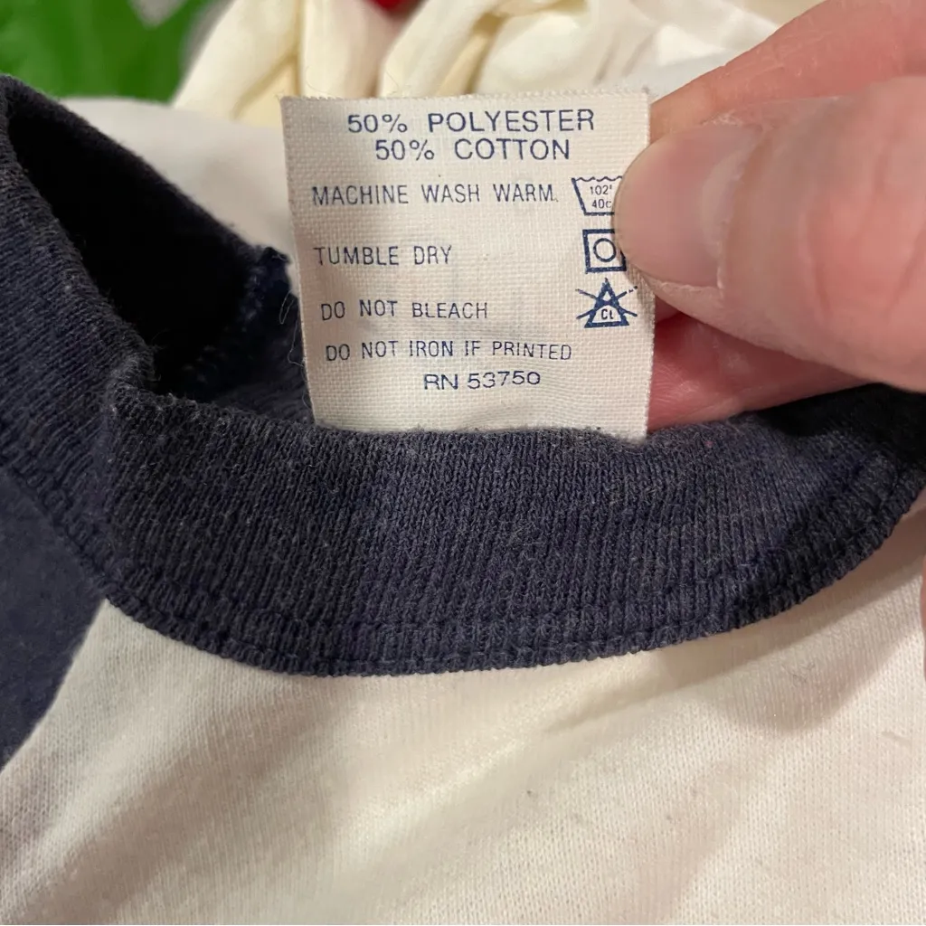 Vintage 80s single stitch USA I survived Busch Gardens baseball ringer t - Image 5