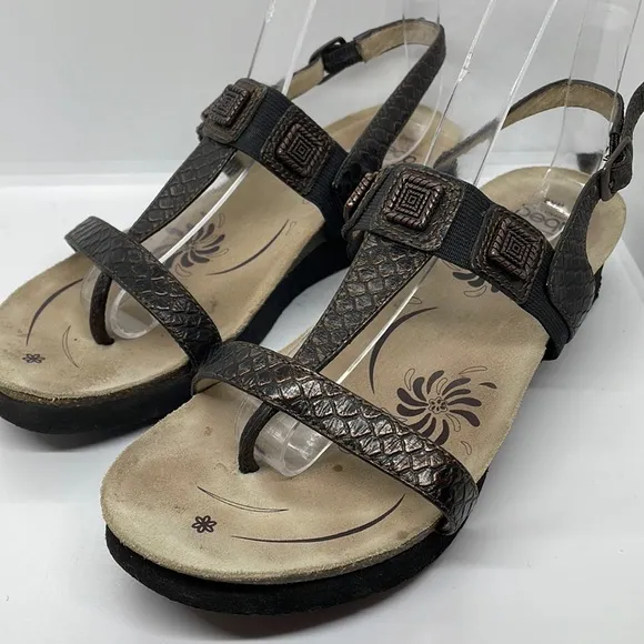 Abeo Leather Sandals 8 Brown - Image 2